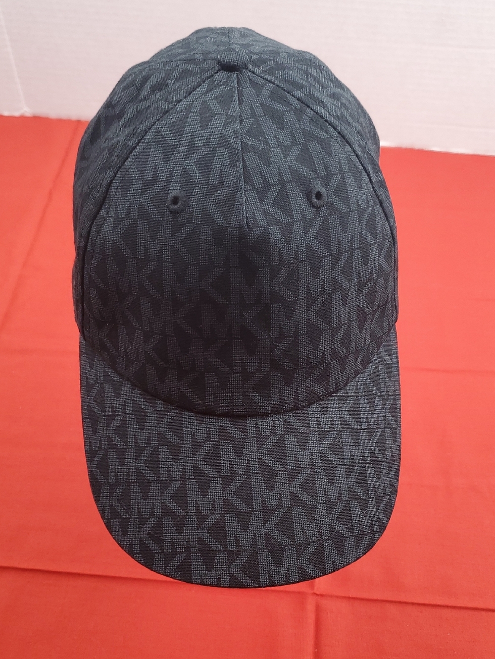 Michael Kors Black Monogram Baseball Cap